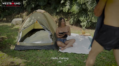 Annie Marin Enjoys Outdoor Camping Threesome with Dani and Phillip