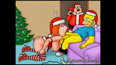 New Year 2024 and Xmas famous toons