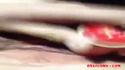 Cute Chinese girl squirting masturbation using toy!