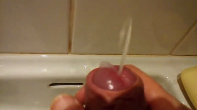 Four uncut foreskin cumshots compilation