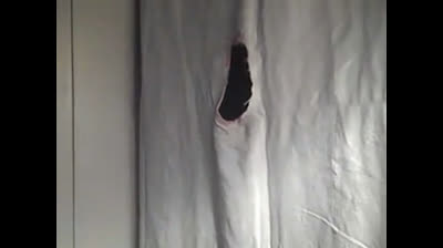 Amateur CD give str8 guy gloryhole pleasure