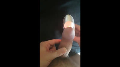 Womanizer male moaning intense orgasm