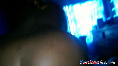 Big-Bootied Black Amateur Rides Reverse Cowgirl Style