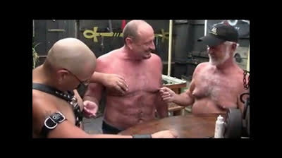 Two Daddies, One Lad: Backyard Bar Wankers