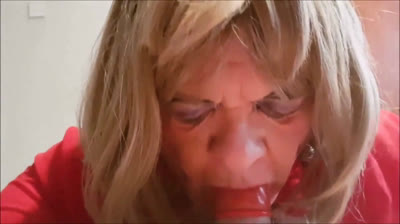 He covers my face and tits with his cum