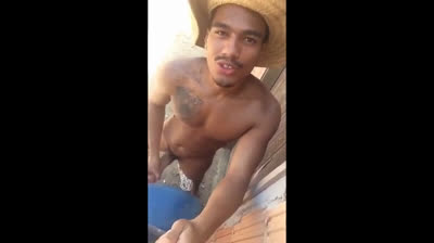 Gay Latin Amateur Takes on a Big Black Caipira Cock