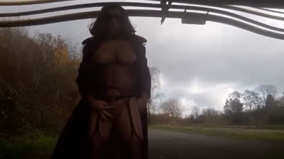 Crossdresser Outdoor Masturbation Adventure