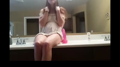 Hot Amateur Girl Rides and Sucks Dildo at Home